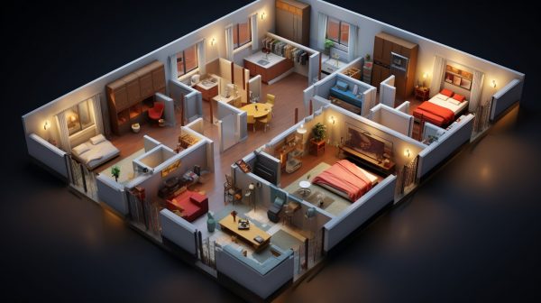 Четырехкомнатные квартиры: простор и комфорт для большой семьи