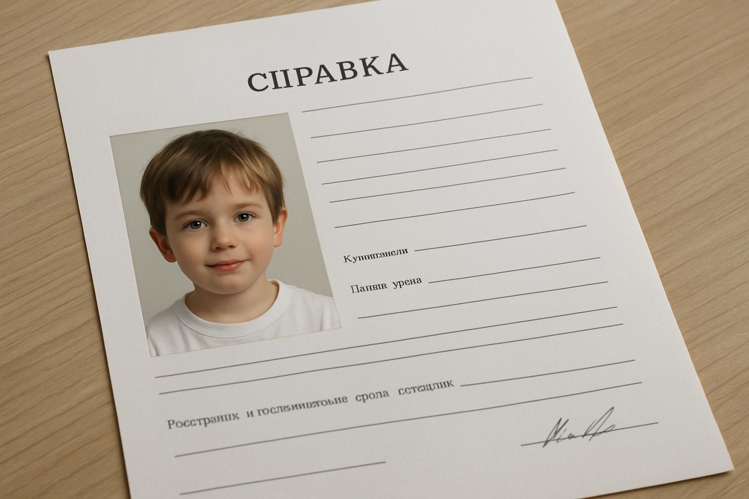 Справка о состоянии здоровья ребенка Справка о состоянии здоровья ребенкафото